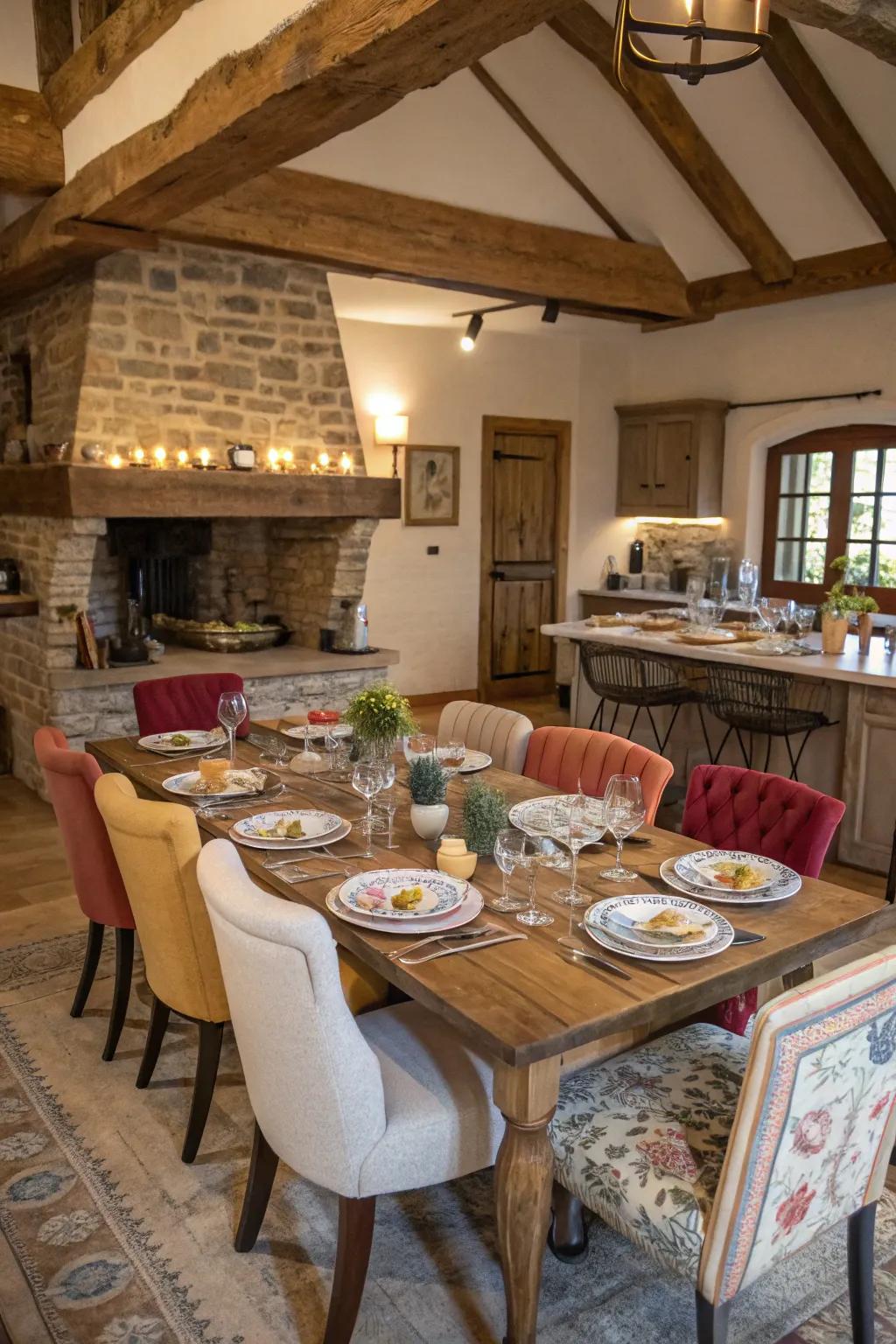 Varied seating choices produce a welcoming ambiance.