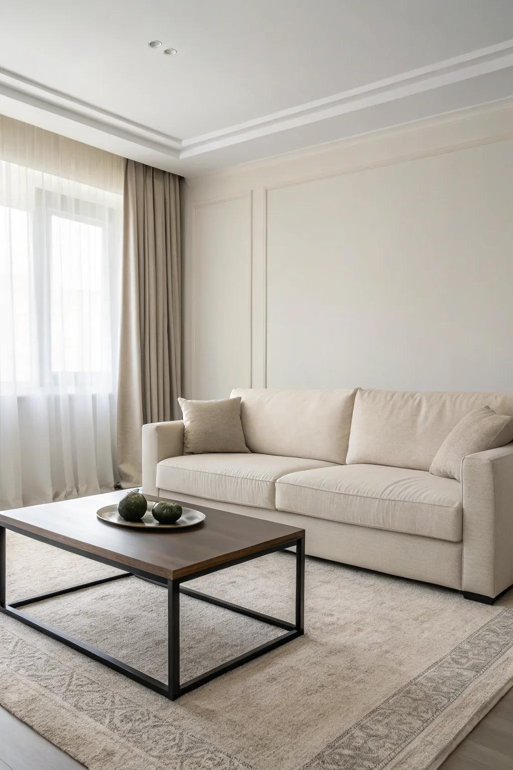 A minimalist setting that emphasizes simplicity and utility.