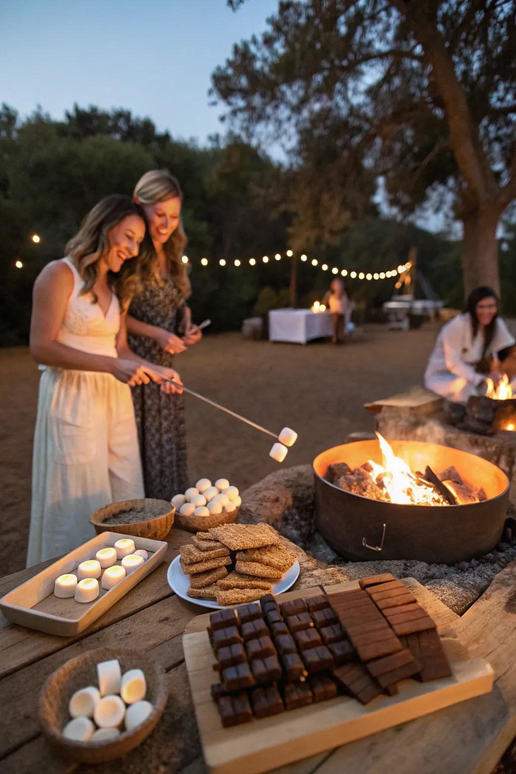 Celebrate mortgage freedom by making s’mores together.