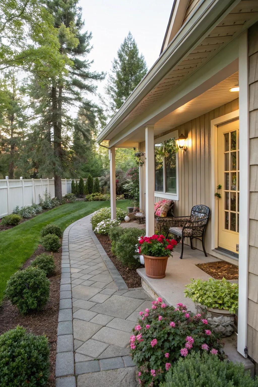 A special entry that allows for increased privacy and independence.