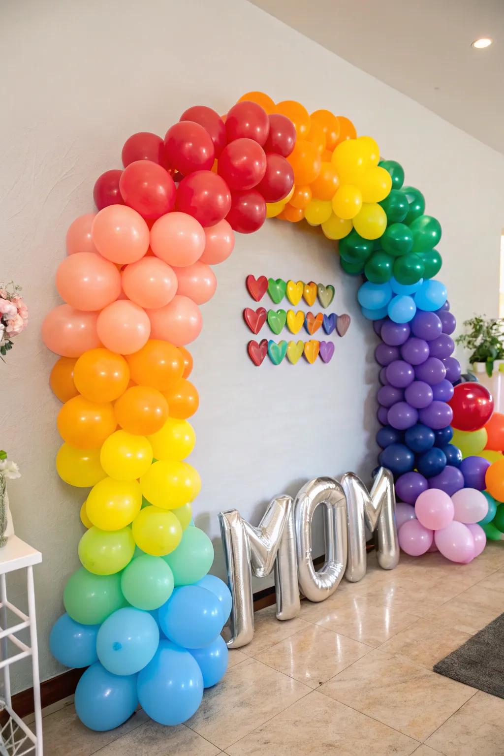 Brighten up Mother's Day with a playful balloon arrangement.