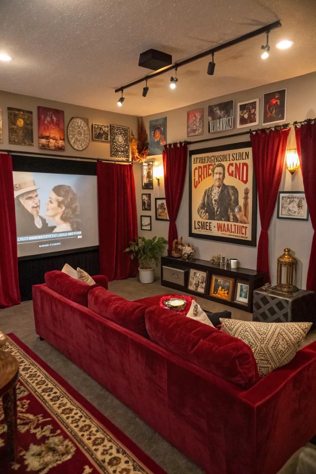 Journey to another reality with a creatively designed cinema celebration.