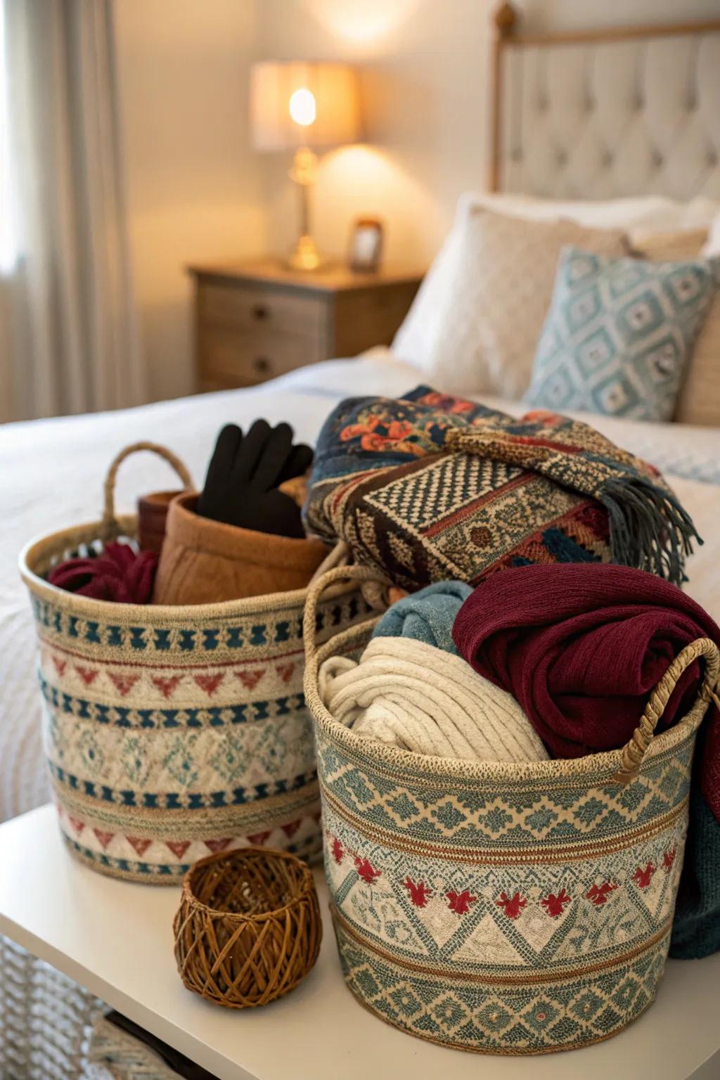 Chic containers add both function and style.