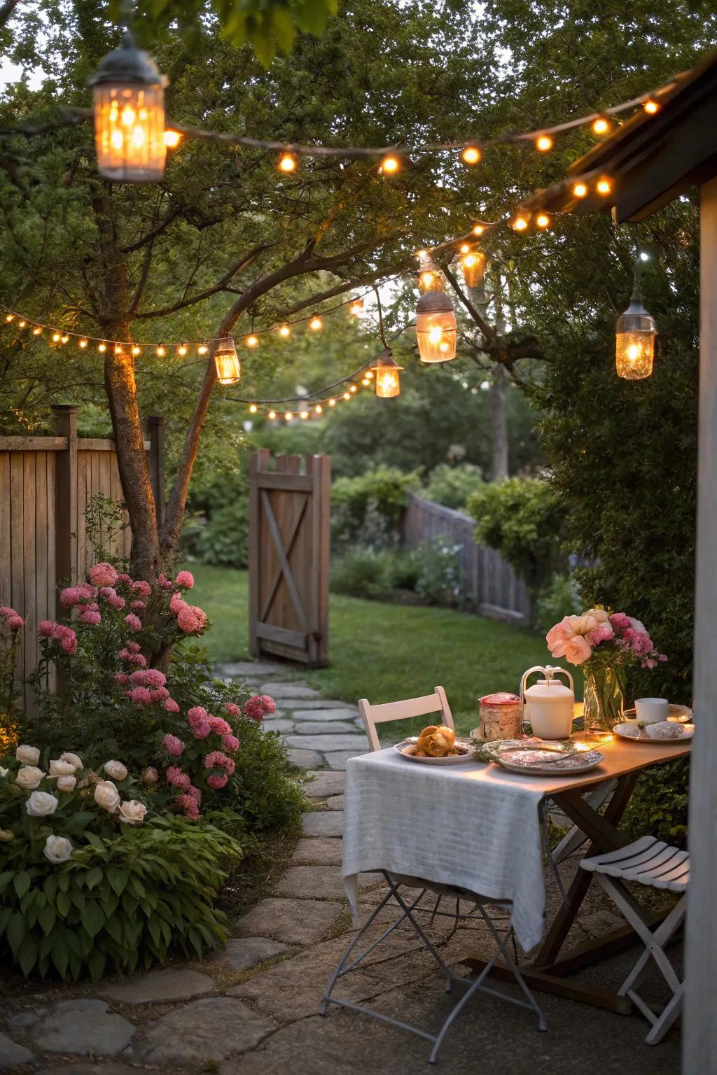 A magical ambiance created by soft lighting.