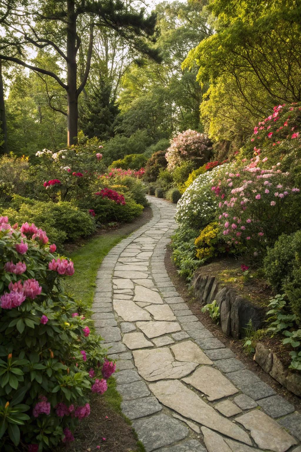 Delight your garden with thoughtfully designed routes and walkways.