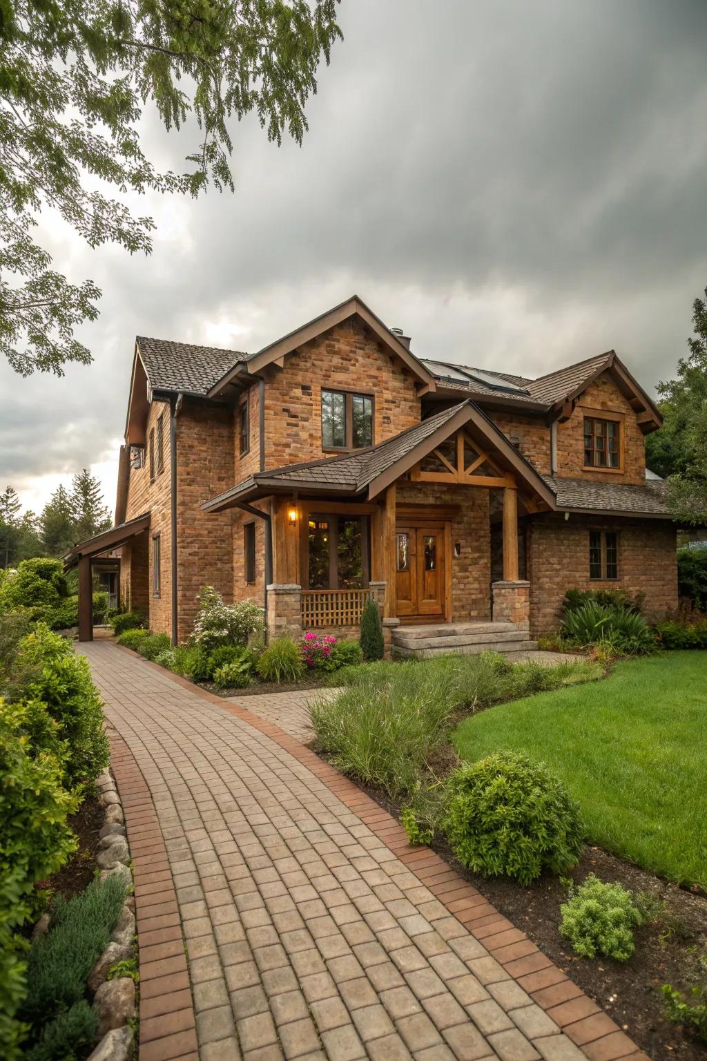 Natural hues radiate warmth and a sense of harmony with nature.