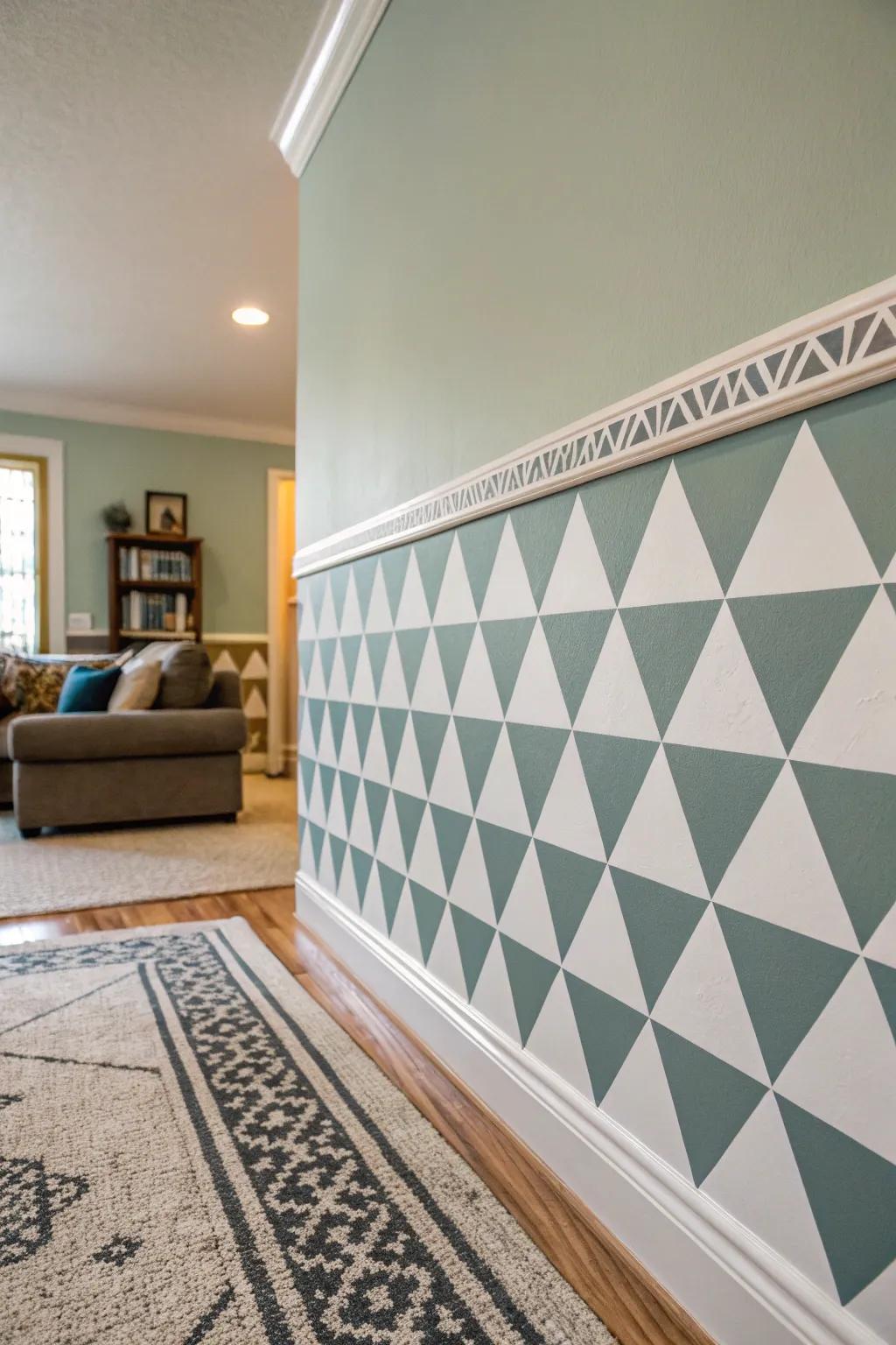 Attain modern sophistication via geometric shapes.