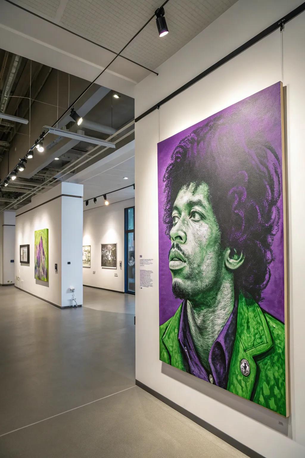 A modern interpretation of traditional portrait art.