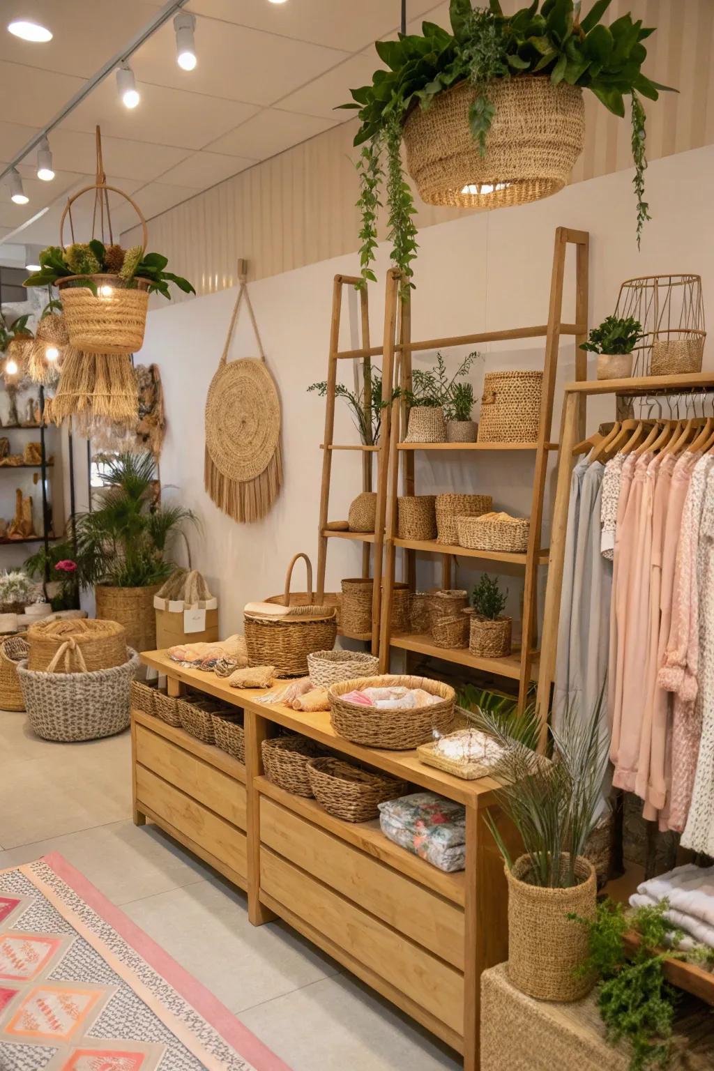 Themed areas connect with a brand and create memorable shopping experiences.