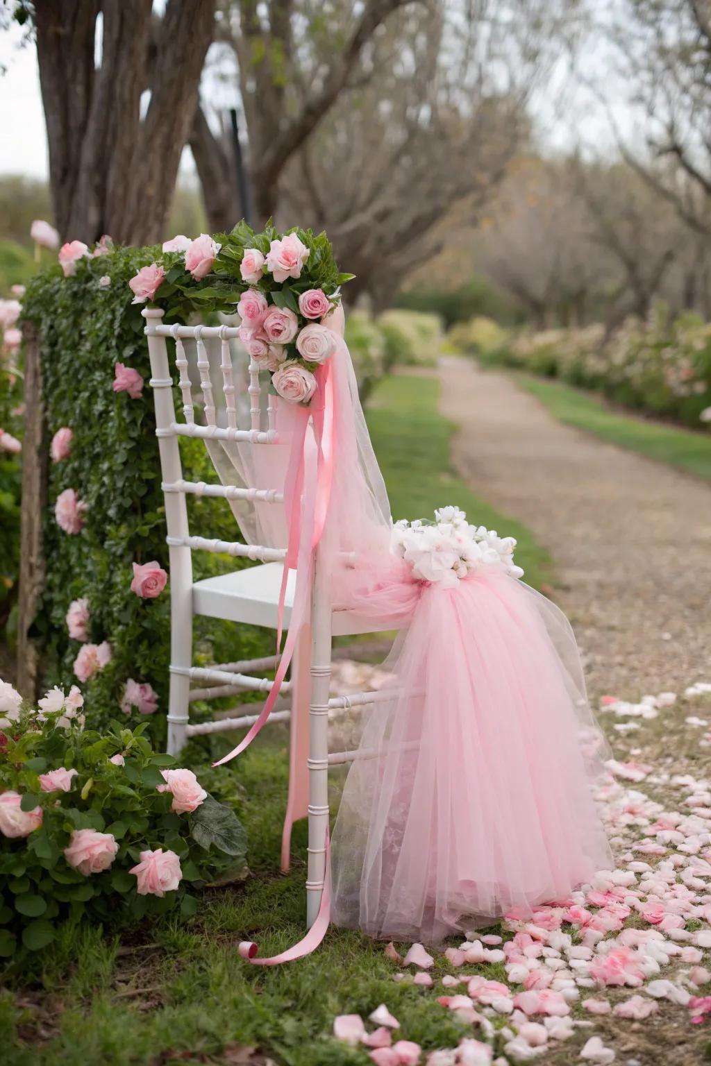 A royal throne fit for a birthday princess.