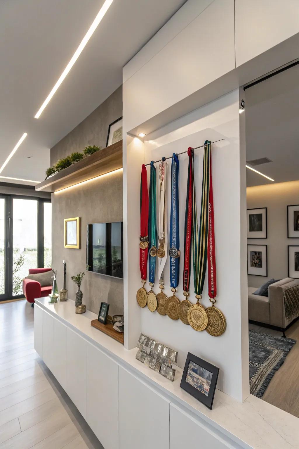 Invisible ledges offer a modern spin on showcasing your racing achievements.