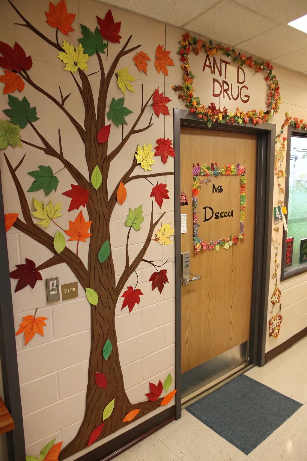 Infuse nature with a powerful anti-drug message using trees and leaves.