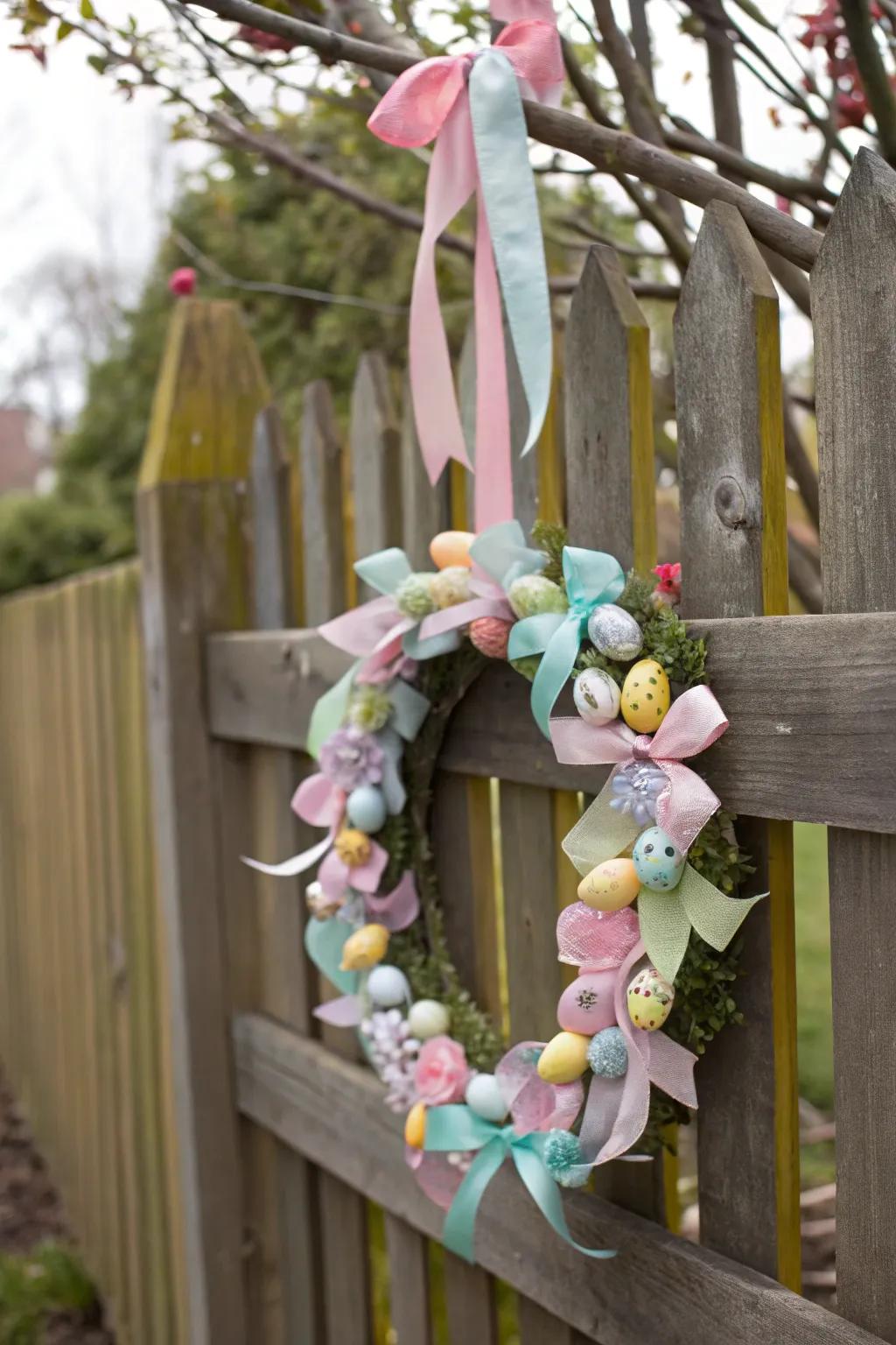 Spread joy this springtime with a gentle-colored Easter wreath.