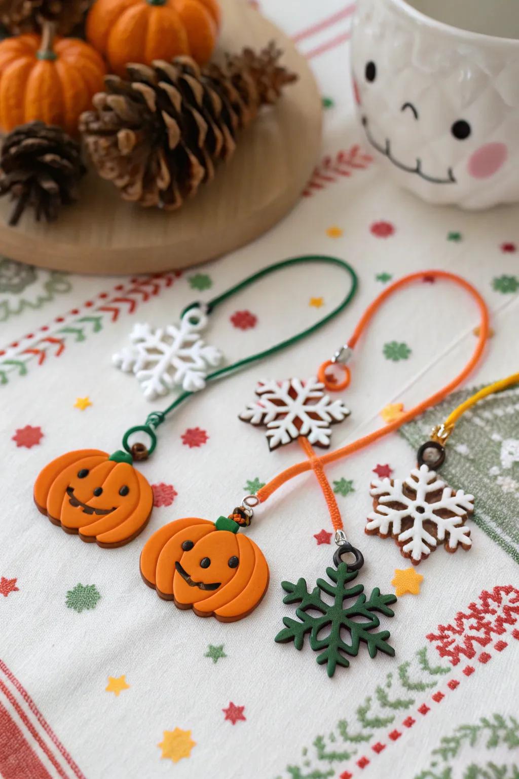 Tailored celebratory trinkets to coordinate with the seasonal essence.