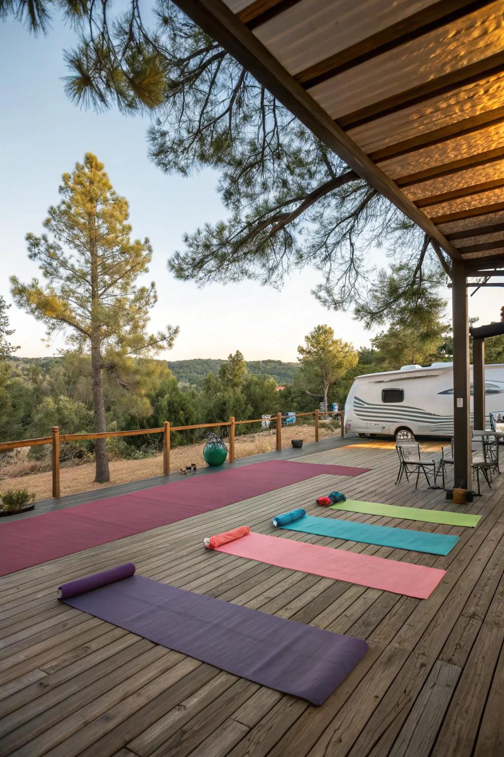 A peaceful meditation zone offering relaxation and community.