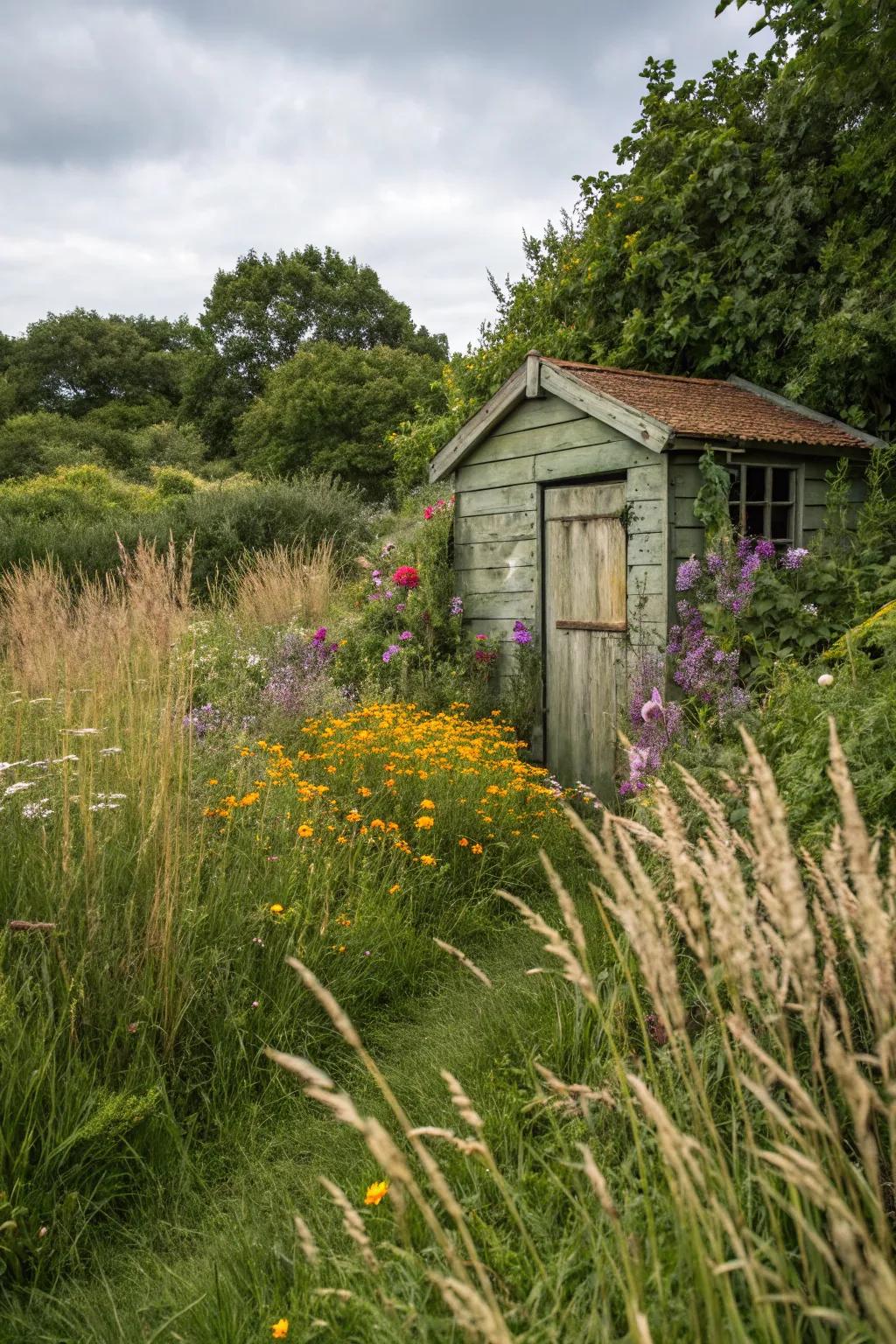 A structure perfectly hidden within nature’s surroundings.