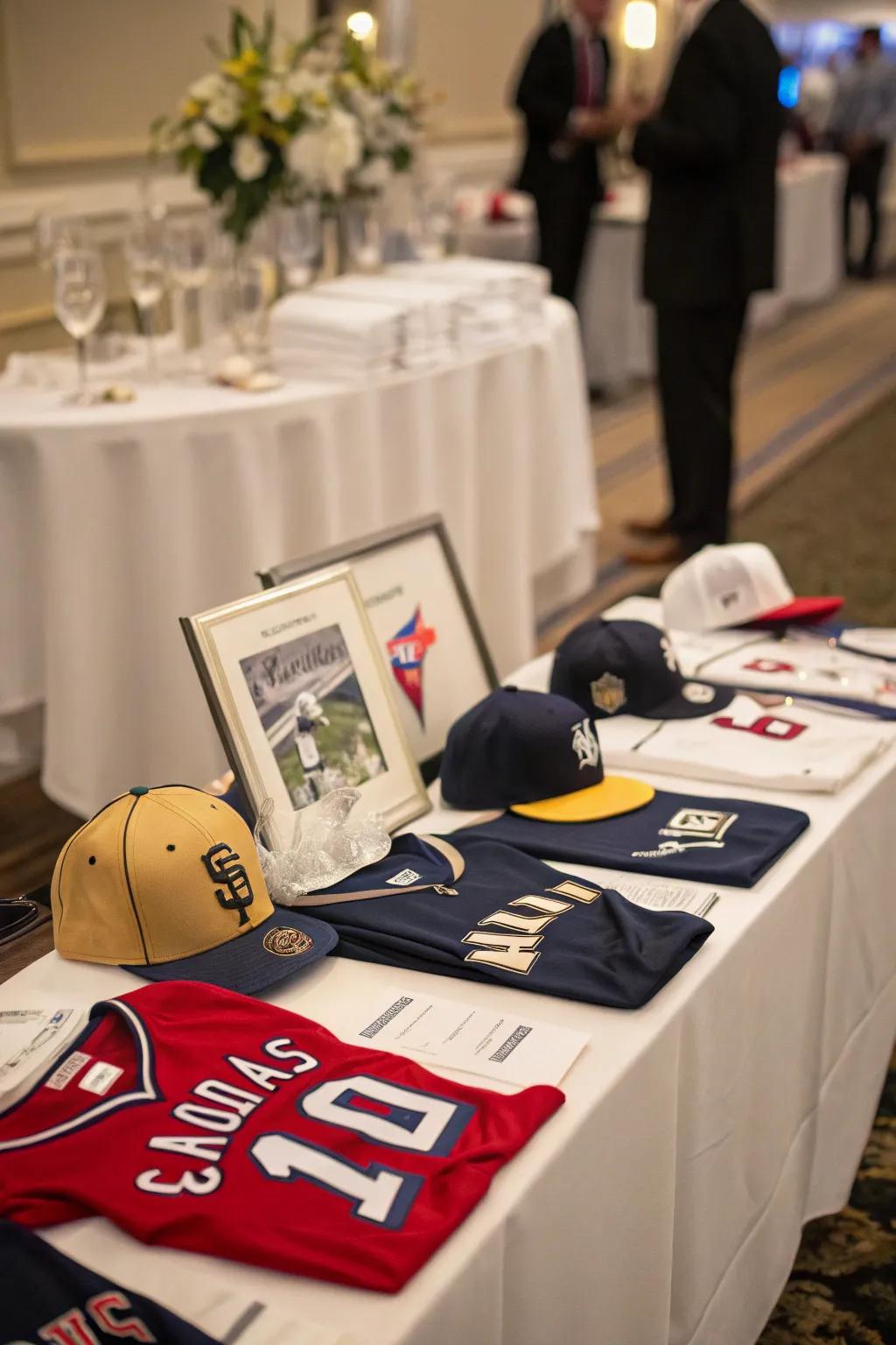 Personalized items like jerseys tell a compelling story of dedication.