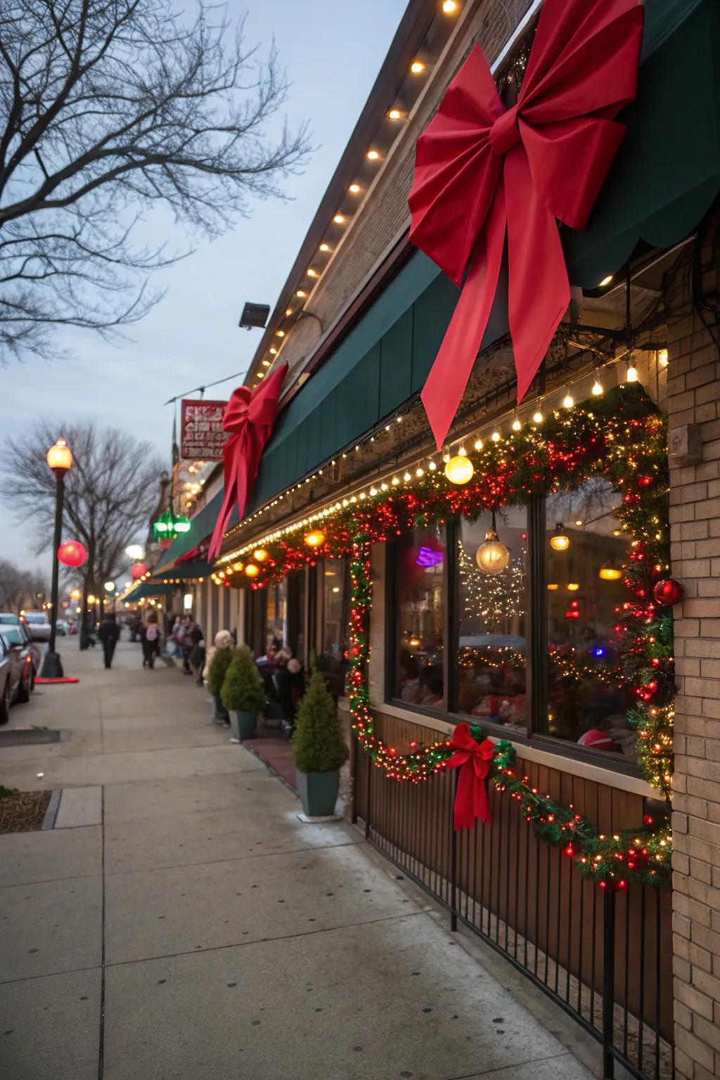 An exterior that excels with festive charm.