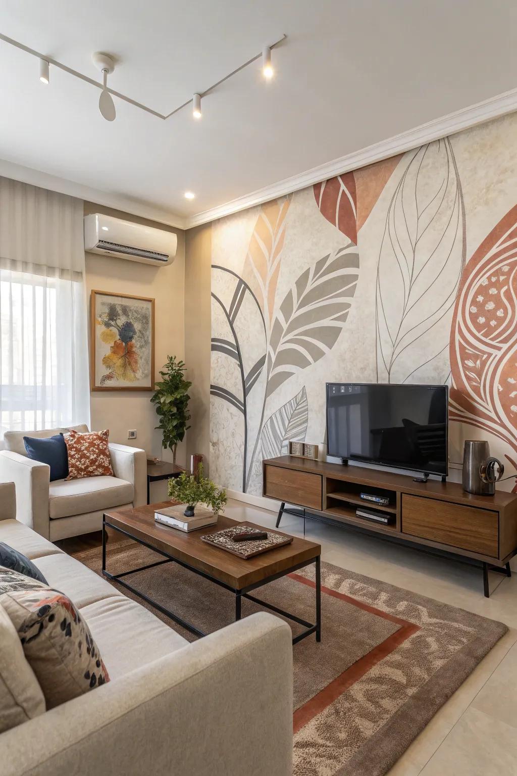 Reveal your style with abstract wall designs.