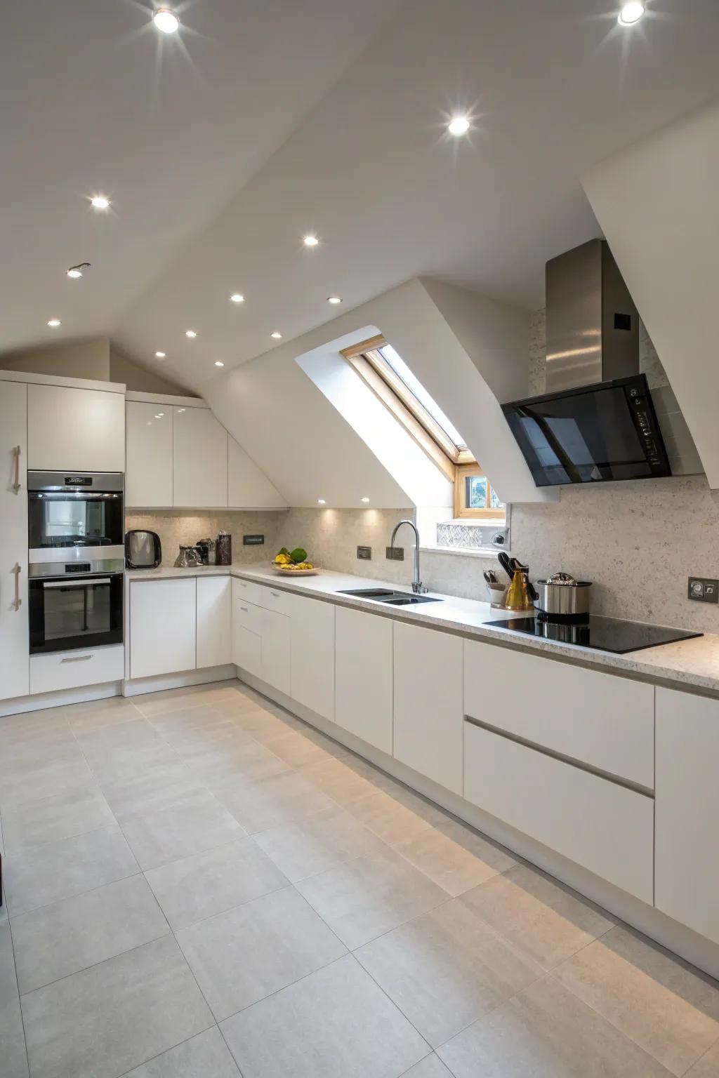 Recessed lights deliver a sleek, subtle illumination solution.