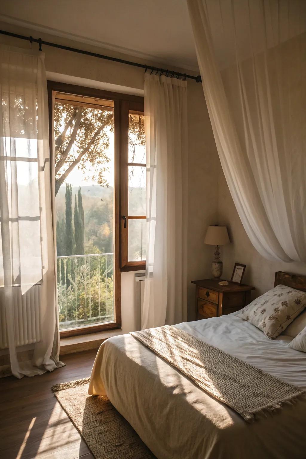 Using natural light and light colors makes spaces appear larger.