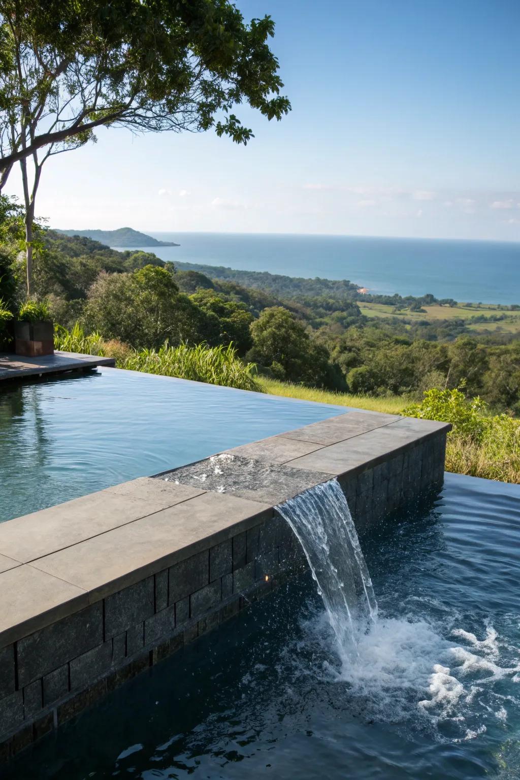 Infinity edges bring a hint of refinement and extensiveness to smaller pools.