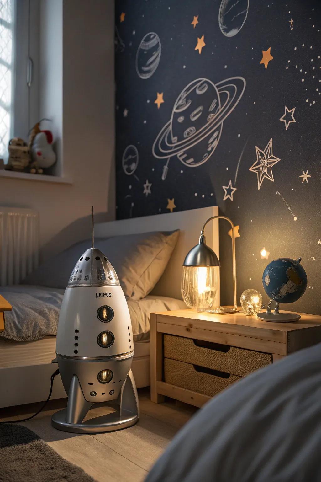 Establish the mood using subtle lighting that reproduces celestial radiance.