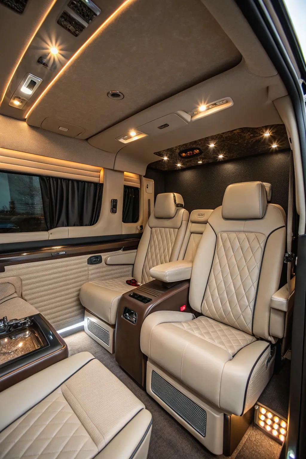 Luxury seating for premium comfort.