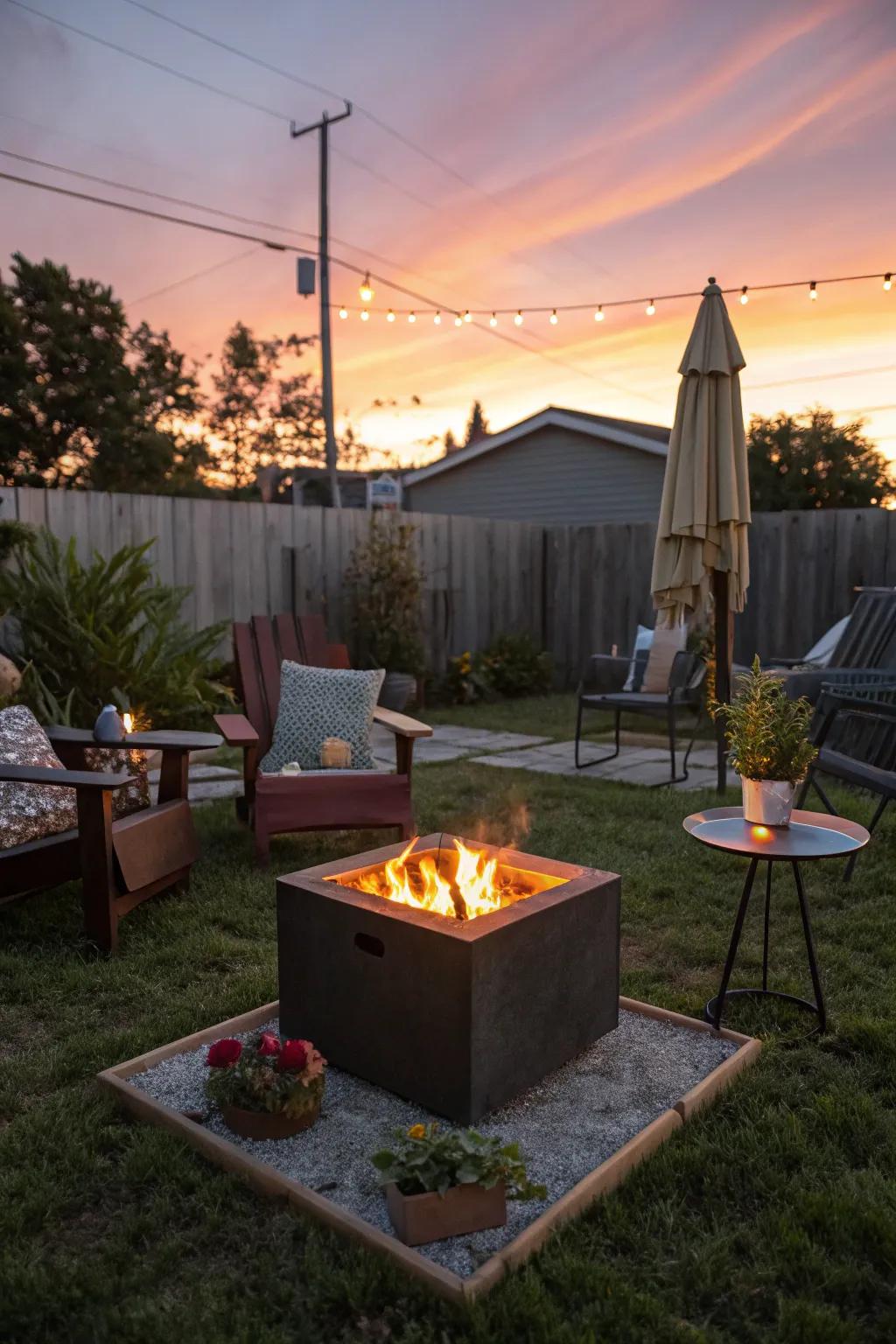 Movable fire pits deliver versatility and ease.