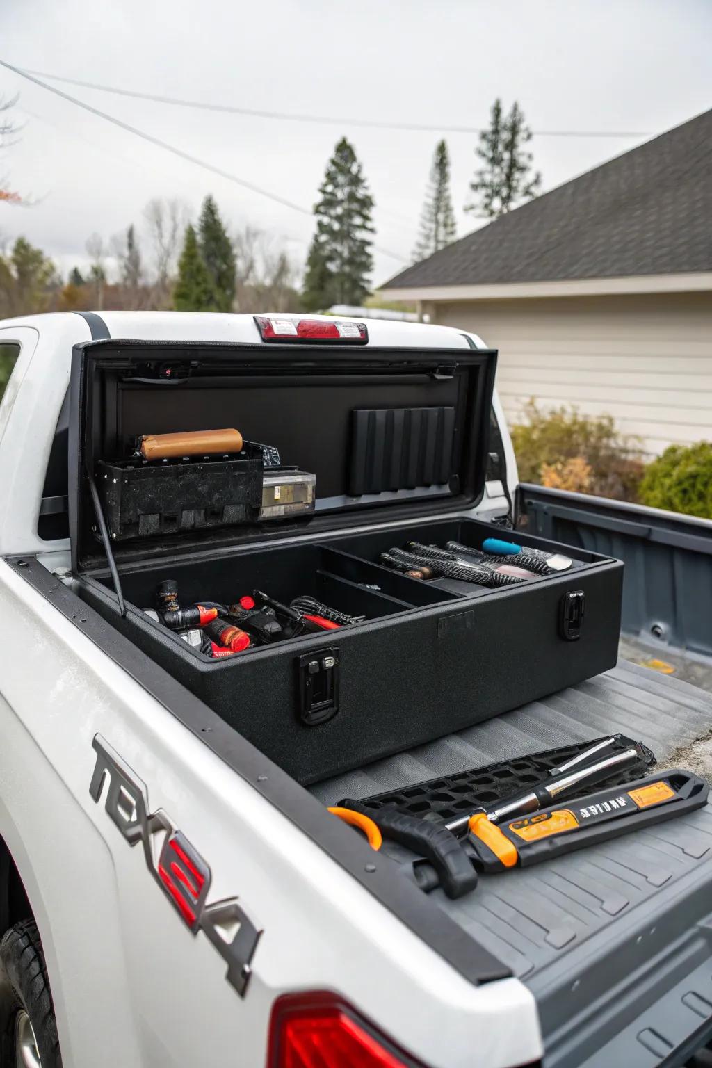 Maintain organized and accessible tools with a sturdy toolbox.