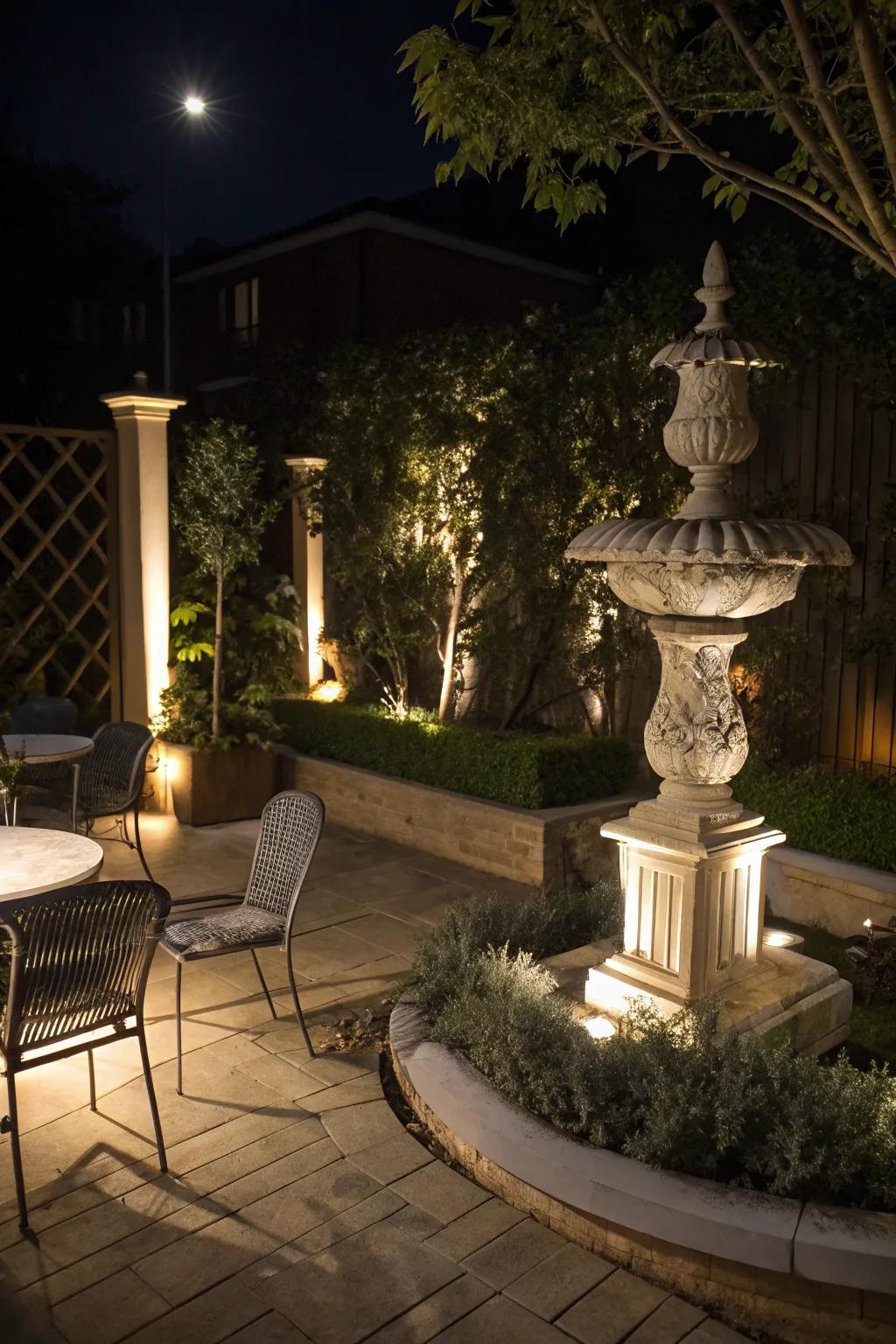 Spotlights may turn ordinary features into attention grabbers.