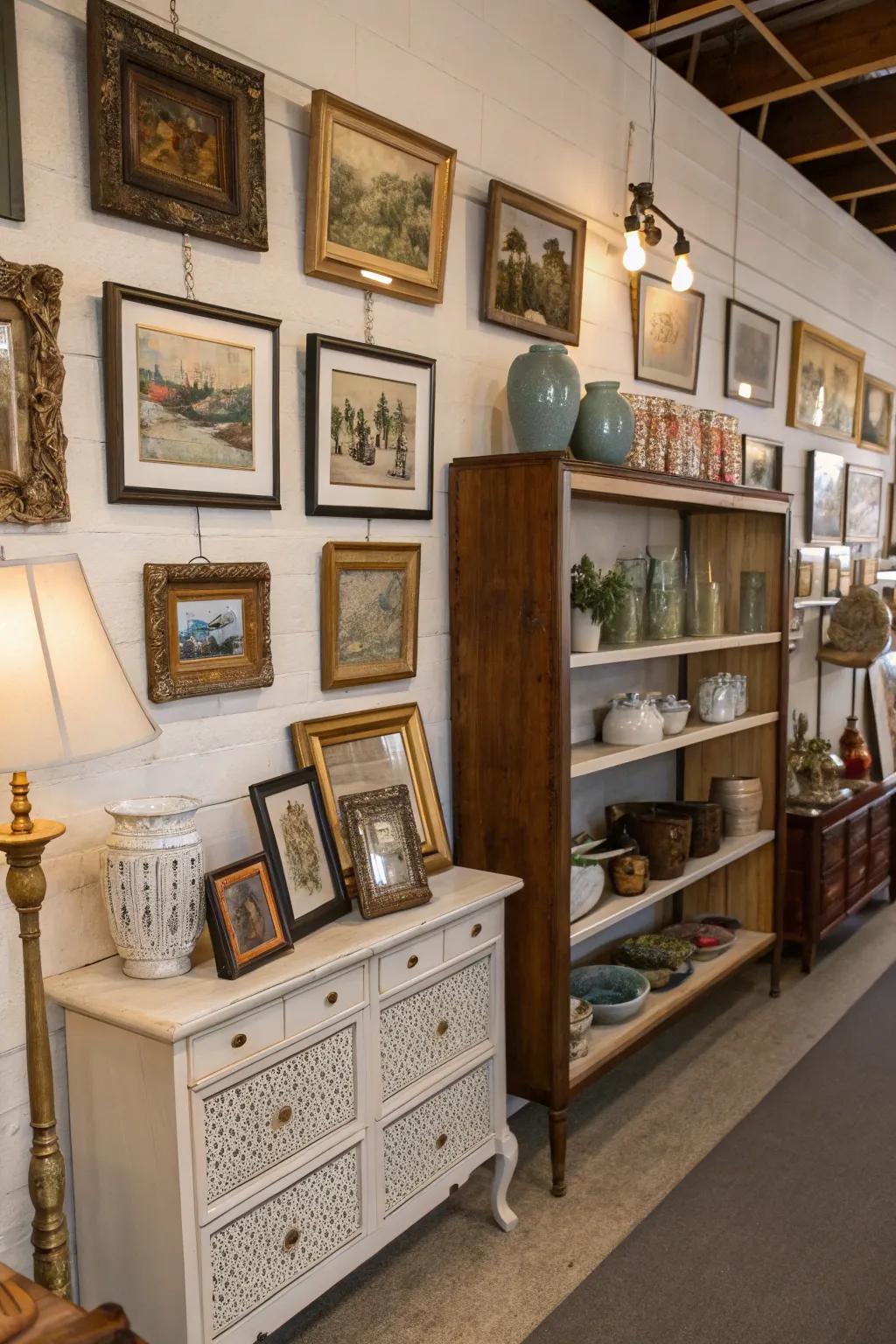 Vintage accents including style to a space.