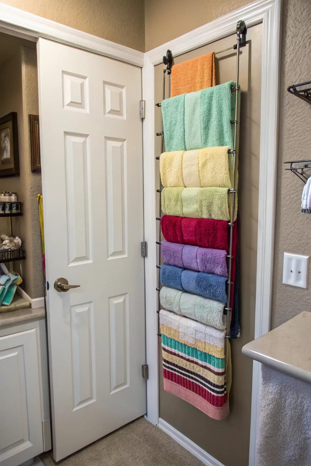 Fully utilize measurements, taking advantage of an overhead frame best applied for compact bathrooms.