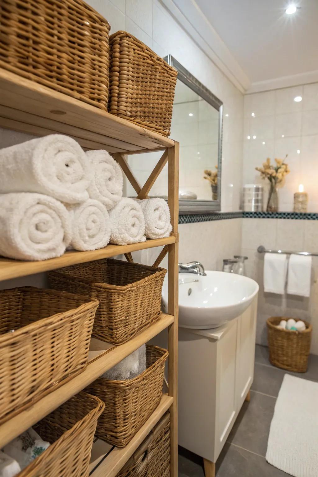 Baskets offer a comfortable and adaptable management solution.