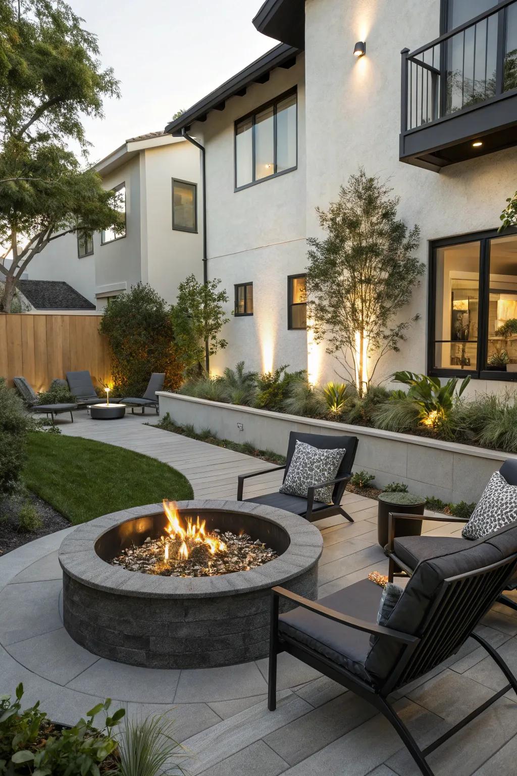 Gather around a cozy fire pit.