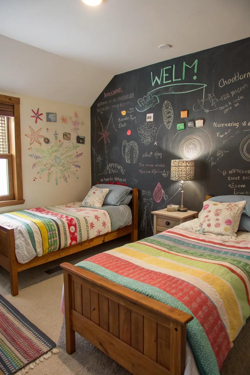 A writing surface partition appends an interactive and inventive constituent to the area.