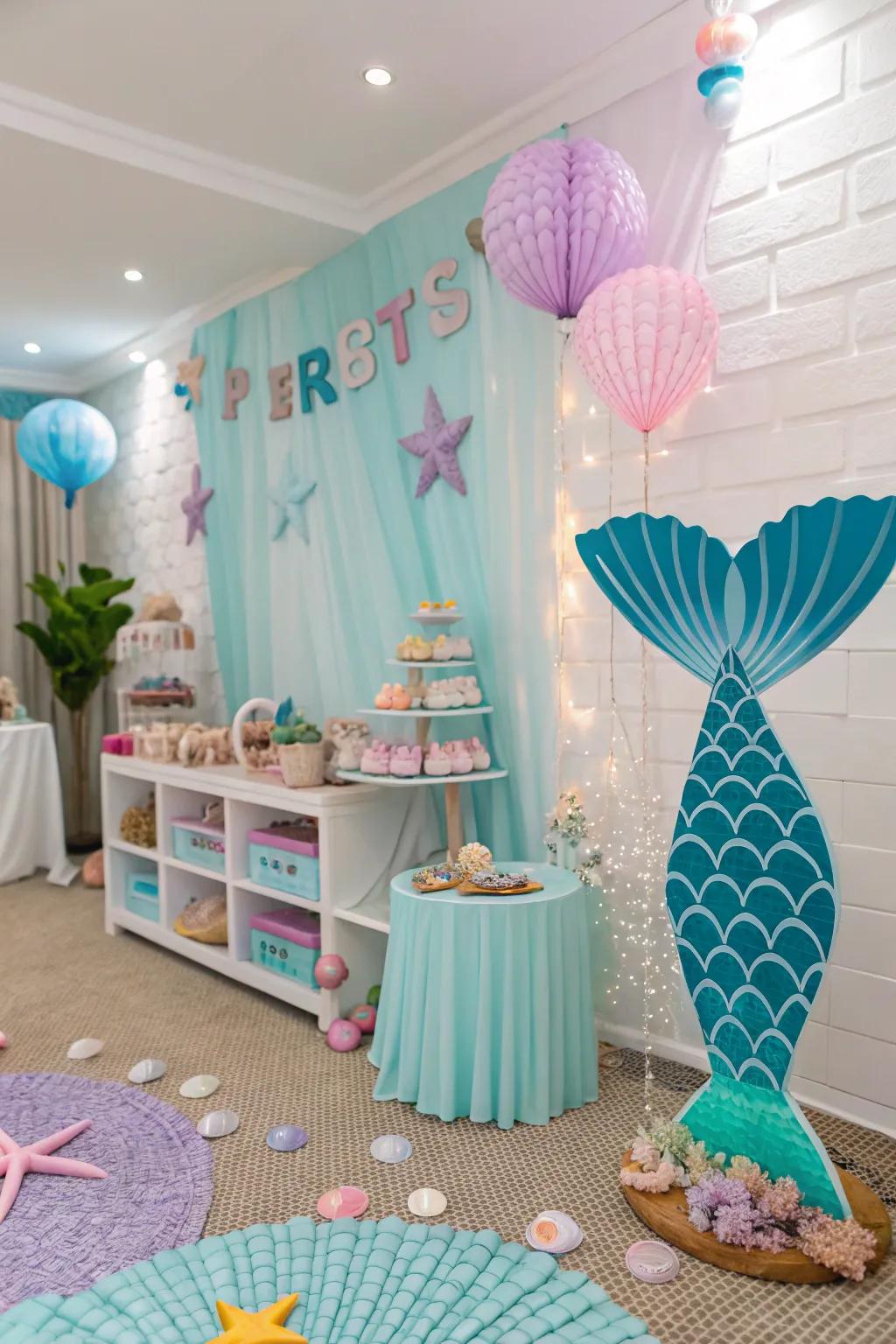Embark on an undersea adventure with enchanting ocean decorations.