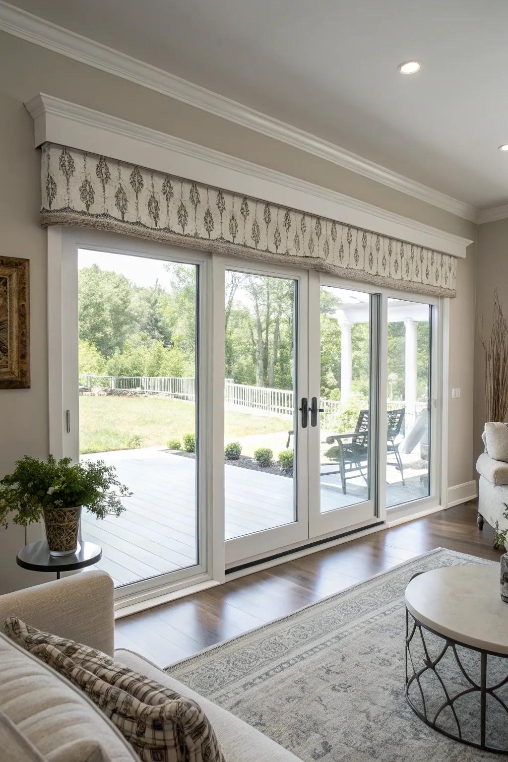 Simple shades deliver a streamlined and contemporary appearance.