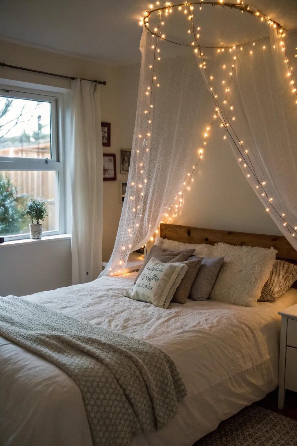 Pixie beams add a hint of magic to your Valentine's decor.