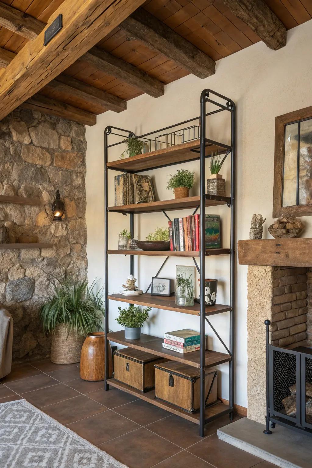 Intermix materials for a captivating juxtaposition.