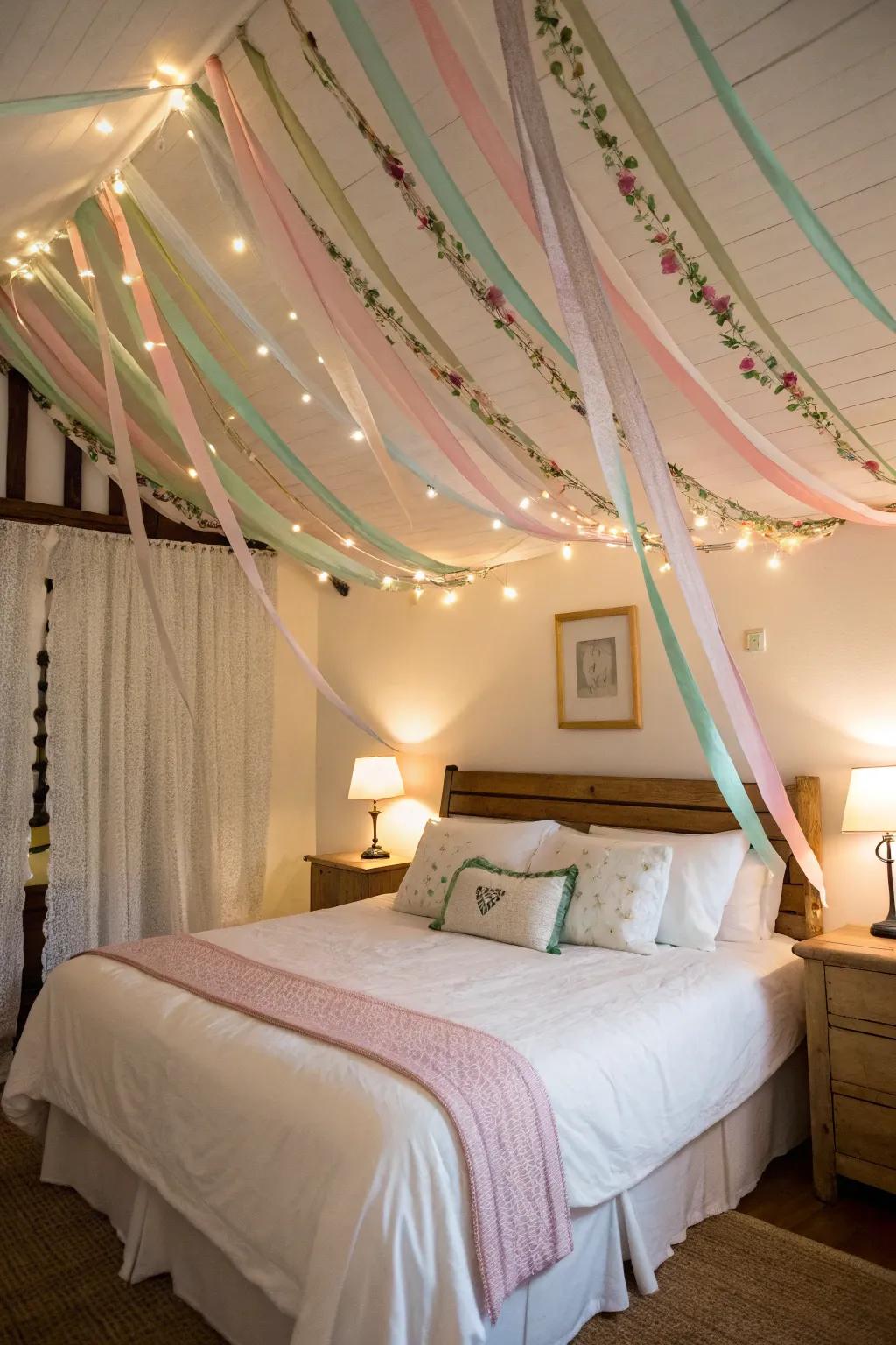 Ribbon garlands introduce a hint of magic to any space.