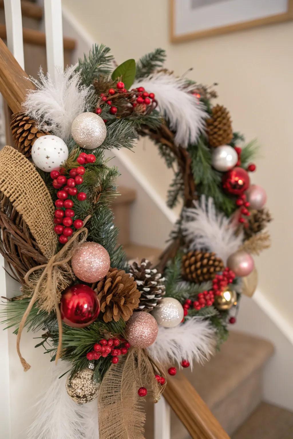 Fanciful strands and circles that contribute celebratory allure