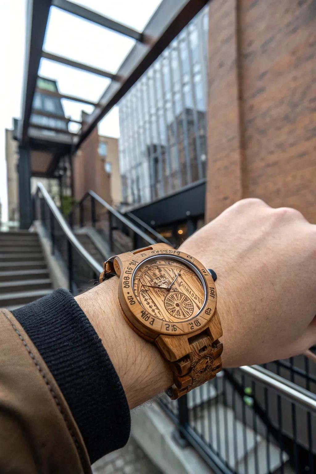 Personalized timber timepieces pair refinement with natural appeal.