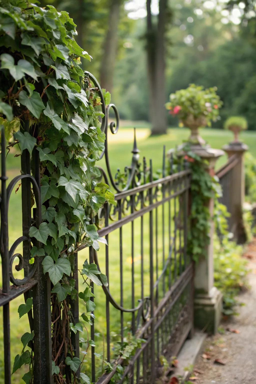 Let nature enhance your fence with its living beauty.