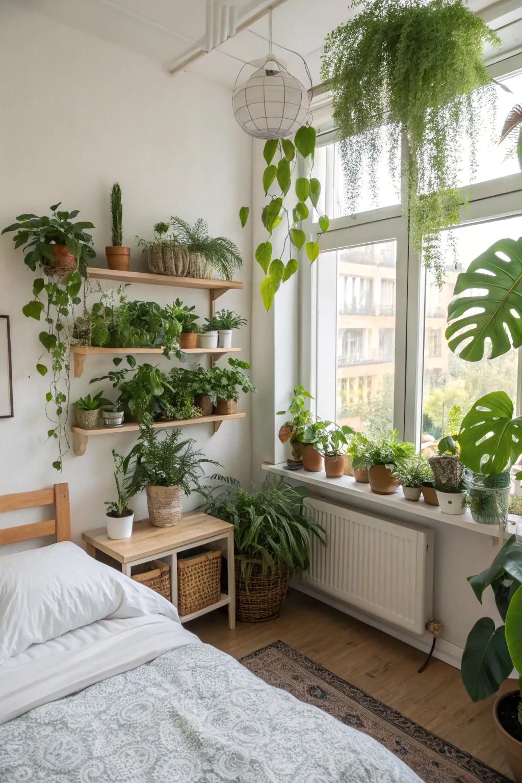 Indoor plants bring a refreshing touch of nature to any room.