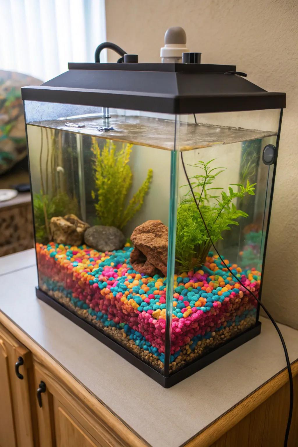 Distinctive bedding has the ability to entirely change your tank's visual appeal.
