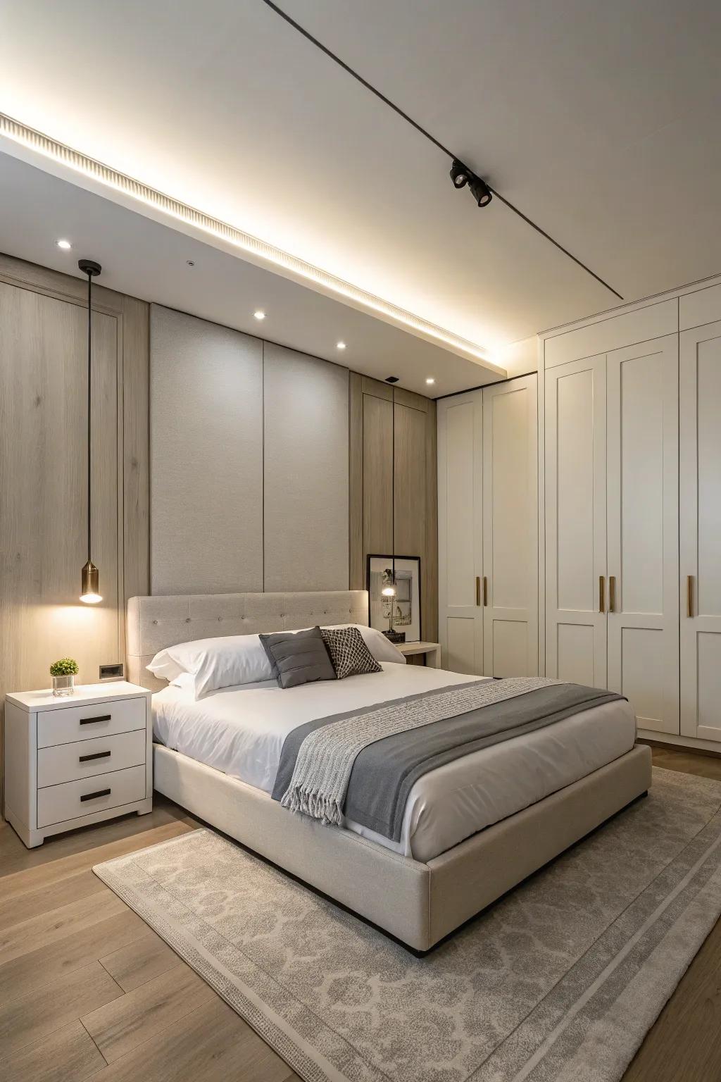 Simple furniture maximizes area and practicality