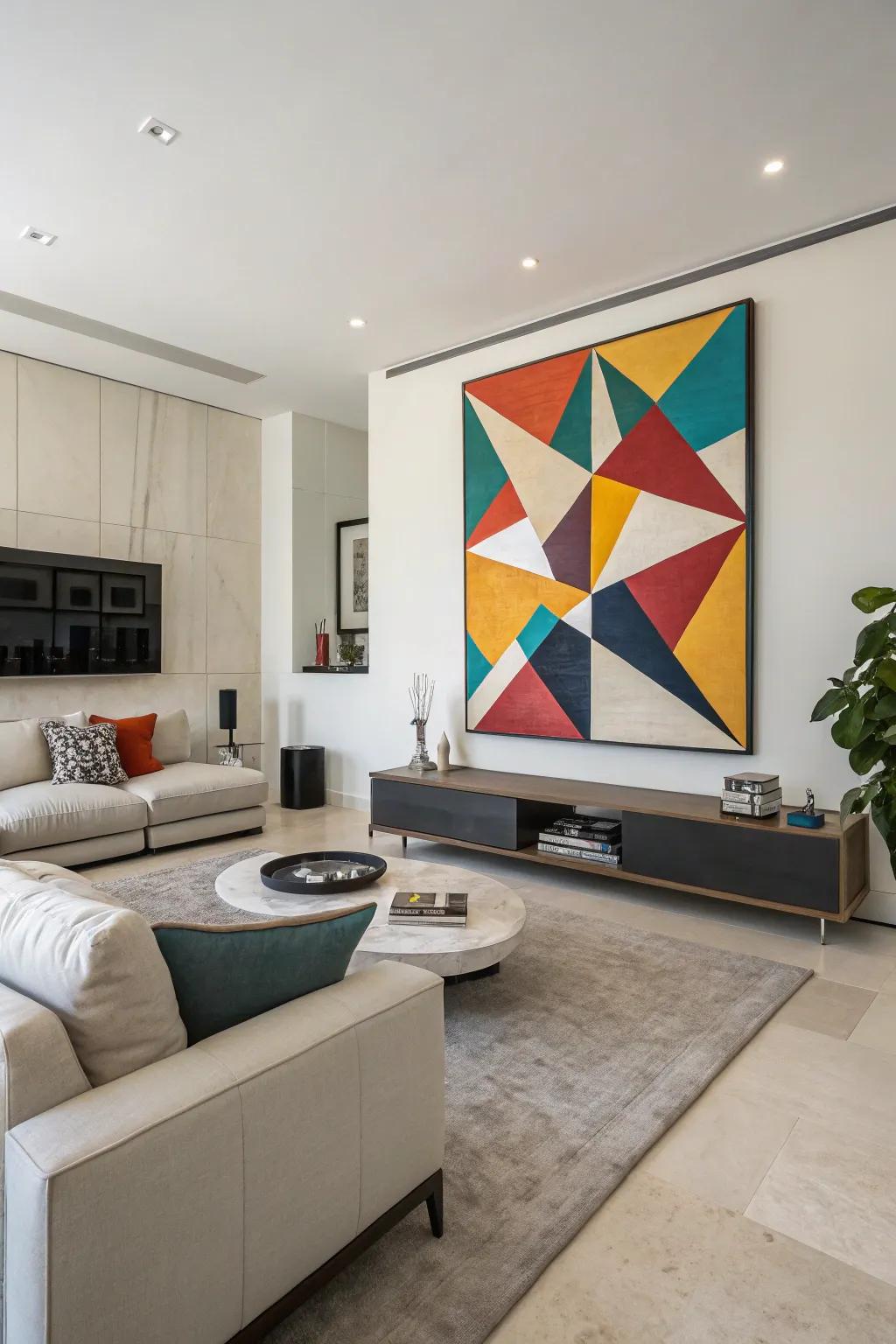 Symmetric forms introduce structure and a contemporary flair.