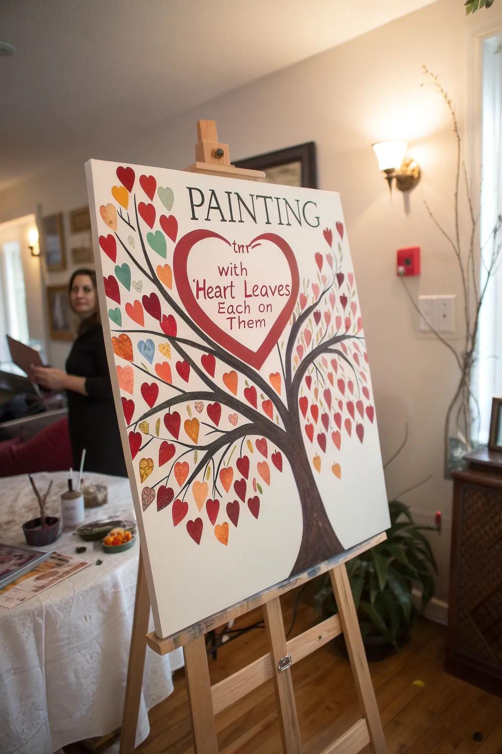 An Arbor of Affection painting symbolizes growth and memories.
