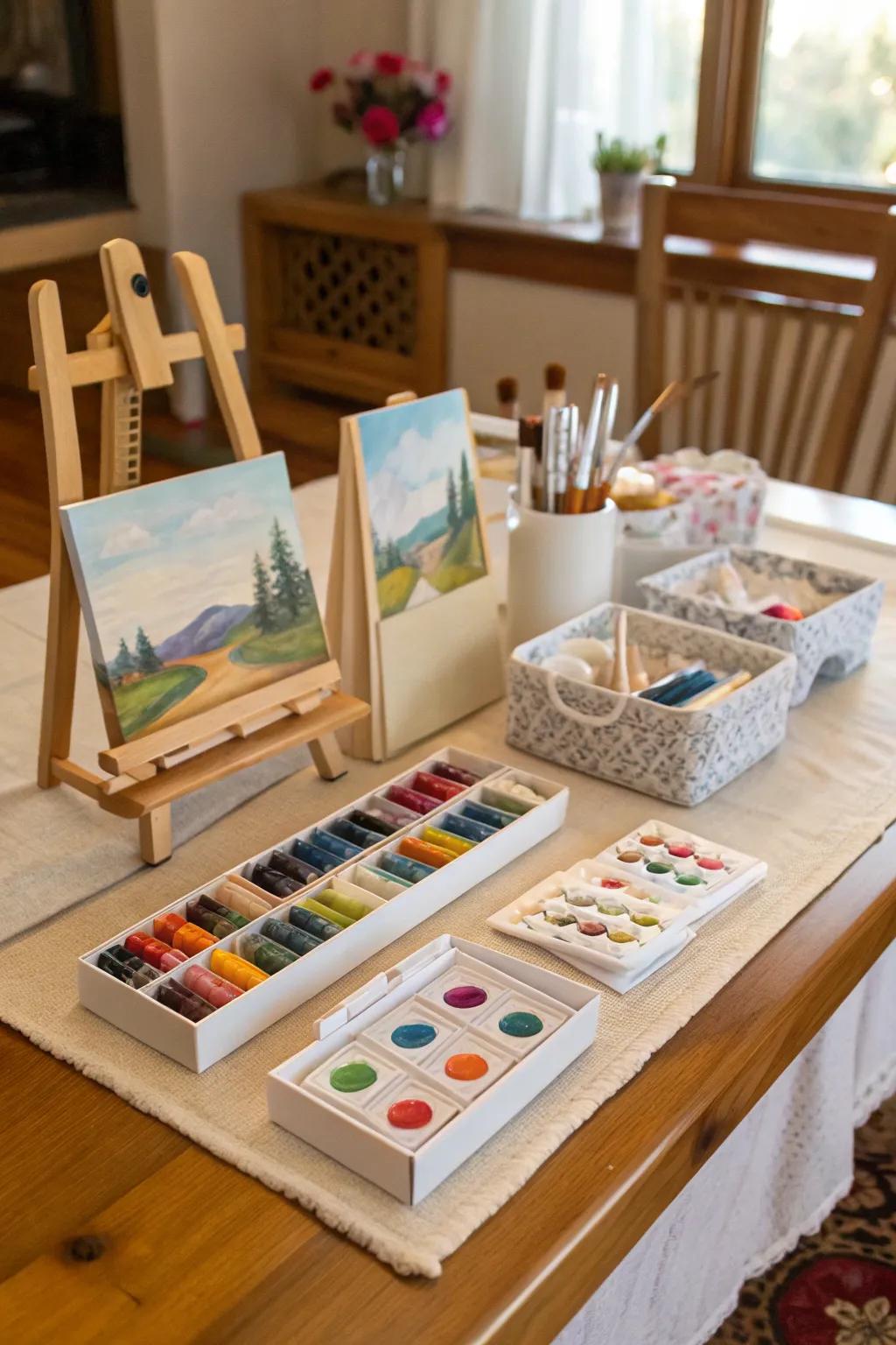 DIY art souvenir packages, the quintessential takeaway for attendees.